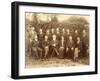 William Morris, Photographed with the Staff at Kelmscott Press (B/W Photo)-English Photographer-Framed Giclee Print