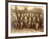 William Morris, Photographed with the Staff at Kelmscott Press (B/W Photo)-English Photographer-Framed Giclee Print