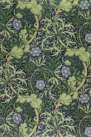 Seaweed Wallpaper Design, printed by John Henry Dearle