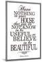 William Morris Useful and Beautiful Poster-null-Mounted Poster