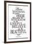 William Morris Useful and Beautiful-null-Framed Art Print