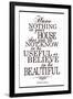 William Morris Useful and Beautiful-null-Framed Art Print