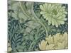 William Morris Wallpaper Sample with Chrysanthemum, 1877-William Morris-Mounted Giclee Print