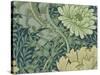 William Morris Wallpaper Sample with Chrysanthemum, 1877-William Morris-Stretched Canvas