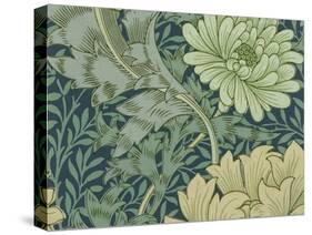 William Morris Wallpaper Sample with Chrysanthemum, 1877-William Morris-Stretched Canvas