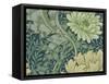 William Morris Wallpaper Sample with Chrysanthemum, 1877-William Morris-Framed Stretched Canvas