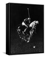 William Nicholls and William Rand of Squadron Polo Team Indoor Polo at National Guard Armory, NYC-Gjon Mili-Framed Stretched Canvas