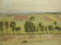 Glastonbury Plain, 1926 oil on paper-William Nicholson-Giclee Print