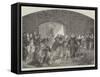 William of Nassau, and the Money-Lenders, from the Gallery of the Late King of Holland-Claude Jacquand-Framed Stretched Canvas