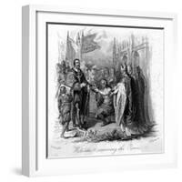 William of Normandy Receives the English Crown-null-Framed Art Print