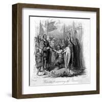 William of Normandy Receives the English Crown-null-Framed Art Print