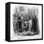 William of Normandy Receives the English Crown-null-Framed Stretched Canvas