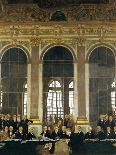 The Signing of Peace in the Hall of Mirrors, Versailles, June 28, 1919 (The Peace of Versailles)-William Orpen-Framed Stretched Canvas