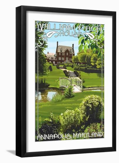 William Paca House - Annapolis, Maryland-Lantern Press-Framed Art Print