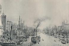 West India Docks, Poplar, London, 1830-William Parrott-Giclee Print