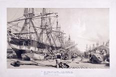 Shipbuilding at Limehouse, 1840-William Parrott-Giclee Print