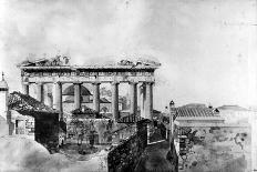 Temple of Venus and Rome, Rome, 1781 (W/C with Pen and Brown Ink over Pencil on Paper)-William Pars-Giclee Print