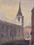 View of the West End of Westminster Abbey, Looking from Tothill Street, London, C1815-William Pearson-Giclee Print
