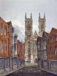 View of the West End of Westminster Abbey, Looking from Tothill Street, London, C1815-William Pearson-Giclee Print