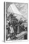 William Penn and Other Quakers Sail to the New World in the Welcome-Howard Pyle-Stretched Canvas