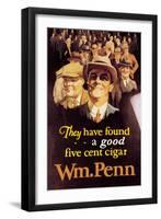 William Penn Cigars-null-Framed Art Print