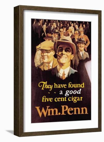 William Penn Cigars-null-Framed Art Print