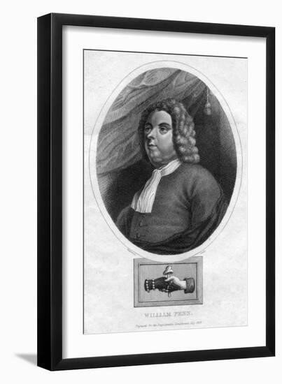 William Penn, Founded the Province of Pennsylvania, 1823-Chapman & Co-Framed Giclee Print