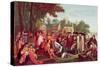 William Penn's Treaty with the Indians in 1683-Benjamin West-Stretched Canvas