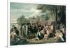 William Penn's Treaty with the Indians in November 1683, Painted 1771-72-Benjamin West-Framed Giclee Print