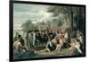 William Penn's Treaty with the Indians in November 1683, Painted 1771-72-Benjamin West-Framed Giclee Print