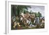 William Penn's Treaty with the Indians of Pennsylvania, 1680s-null-Framed Giclee Print