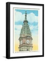 William Penn Statue, City Hall, Philadelphia, Pennsylvania-null-Framed Art Print