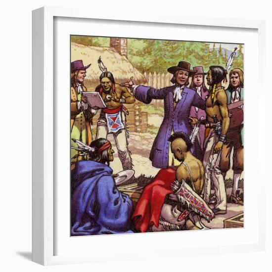 William Penn, the Founder of Pennsylvania-Pat Nicolle-Framed Giclee Print