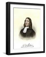 William Penn, with His Autograph-null-Framed Giclee Print