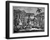 William Penn with Native Americans, English Quaker Colonist, 1830-null-Framed Giclee Print