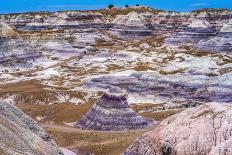 Hikers trail, Blue Mesa, Painted Desert, Petrified Forest National Park, Arizona-William Perry-Photographic Print