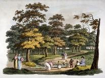 View of the 'Dipping' Well in Hyde Park, Westminster, London, C1810-William Pickett-Giclee Print