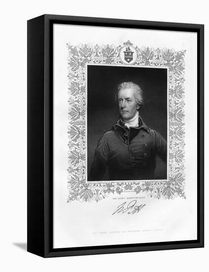 William Pitt, the Younger, British Politician and Prime Minister, 19th Century-J Thomson-Framed Stretched Canvas