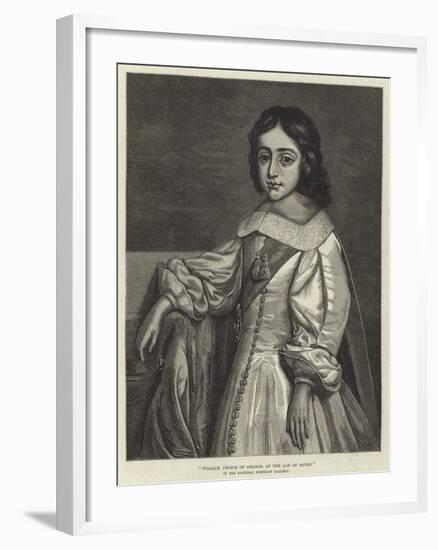 William, Prince of Orange, at the Age of Seven, in the National Portrait Gallery-Cornelius Janssen van Ceulen-Framed Giclee Print