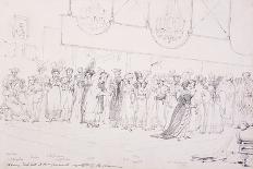 A Fancy Dress Ball at Mrs. Casement'S, 19th Century (Pencil, Pen, Black Ink)-William Prinsep-Stretched Canvas
