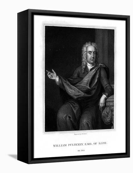 William Pulteney, 1st Earl of Bath, English Politician-WT Mote-Framed Stretched Canvas