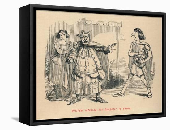 'William refusing his Daughter to Edwin', c1860, (c1860)-John Leech-Framed Stretched Canvas