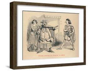 'William refusing his Daughter to Edwin', c1860, (c1860)-John Leech-Framed Giclee Print