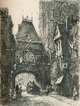 La Grosse Horloge, Rouen, C19th Century. (1925)-William Renison-Framed Stretched Canvas
