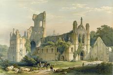 Kirkstall Abbey from the North West, The Monastic Ruins of Yorkshire, Engraved by George Hawkins-William Richardson-Giclee Print