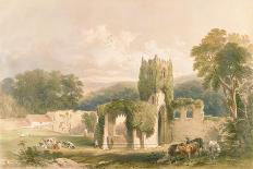 Kirkstall Abbey from the North West, The Monastic Ruins of Yorkshire, Engraved by George Hawkins-William Richardson-Giclee Print