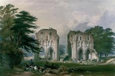 Kirkstall Abbey from the North West, The Monastic Ruins of Yorkshire, Engraved by George Hawkins-William Richardson-Giclee Print