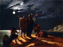 Indians Experiencing a Lunar Eclipse, C.1848-50-William Rimmer-Giclee Print