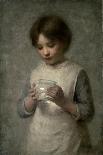 Girl with a Silver Fish, 1889-William Robert Symonds-Stretched Canvas