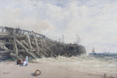 Newhaven Old Pier-William Roxby Beverly-Stretched Canvas